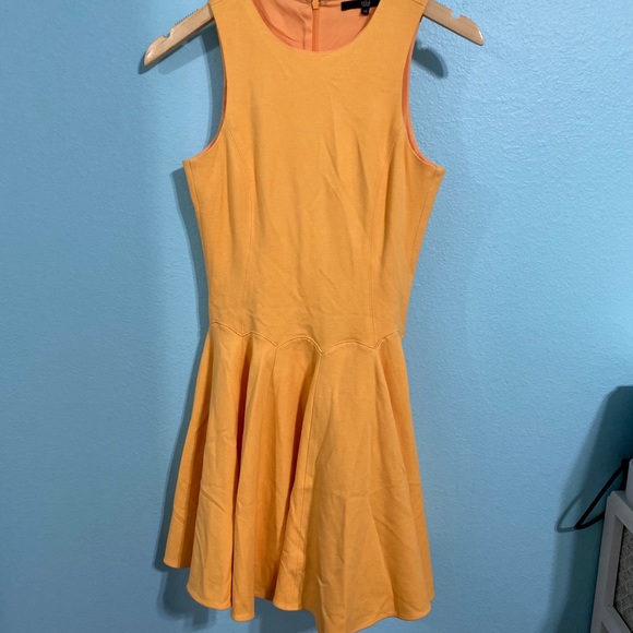 Tibi yellow ponte sleeveless fit and flare dress - Picture 10 of 12
